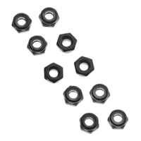 Axial Thin Nylon Locking Hex Nut, M3, Black, 10 Pieces, AXA1052
