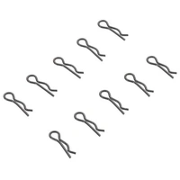 Axial Body Clip, 3mm, Black, 10 Pieces, AX31374