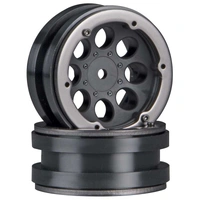 Axial 8-Hole 1.9 Beadlock Wheels, Black, 2 Pieces, AX8087