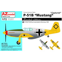 AZ Models 1/72 P-51B Mustang Captured Plastic Model Kit 7513