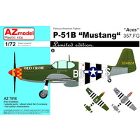AZ Models 1/72 P-51B Mustang 357.FG Aces Plastic Model Kit 7516