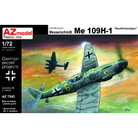 AZ Models 1/72 Bf 109H-1 Hohenjager Plastic Model Kit