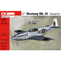 AZ Models 1/72 P-51B Mustankg Mk.III Dorsal Fin Plastic Model Kit 7568