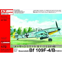 AZ Models 1/72 Messerschmitt Bf 109F-4B Bomber Fridrich Plastic Model Kit 7602