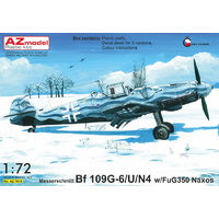 AZ Models 1/72 Bf 109G-6/U/N4 w/FuG350 Naxos Plastic Model Kit 7614