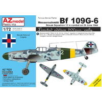 AZ Models 1/72 Bf 109G-6 Slovak – LIMITED EDITON Plastic Model Kit 7625
