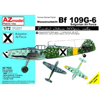 AZ Models 1/72 Bf 109G-6 Bulgarian Air Force Plastic Model Kit 7632