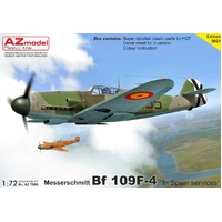 AZ Models 1/72 Bf 109F-4 "In Spanish services" Plastic Model Kit 7686