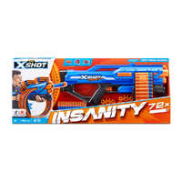 Zuru XSHOT Insanity Mega Barrel includes 72 Darts