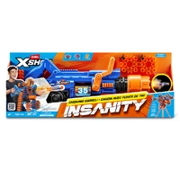 Zuru XShot Insanity Smoking Barrel Foam Dart Blaster (Includes 72 Foam Darts)