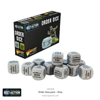 Bolt Action Order Dice: Grey
