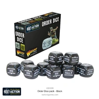Bolt Action Order Dice: Black