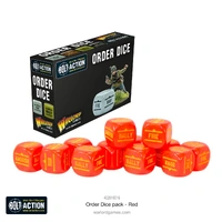 Bolt Action Order Dice: Red