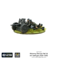 Bolt Action Blitzkrieg German PaK 36 Anti-Tank Gun