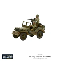 Bolt Action US Army Jeep With 30 Cal MMG
