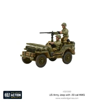 Bolt Action US Army Jeep With 50 Cal HMG