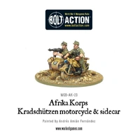 Bolt Action Afrika Korps Kradschutzen Motorcycle and Sidecar