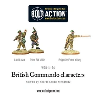 Bolt Action Commando Characters (Lord Lovat, Piper Millin & Brigadier Young)