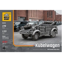 Build Army Kubelwagen WWII German Utility Vehicle Model Brick Kit