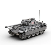 Build Army Panther Ausf.D WWII German Tank Model Brick Kit