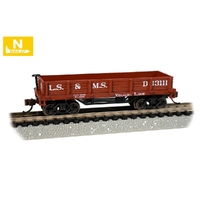 Bachmann N Old-Time Gondola - Lake Shore & Michigan Southern