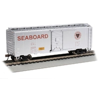 Bachmann HO PS1 40' Box Car - Seaboard #2525 - Beer Can (Silver) Wagon