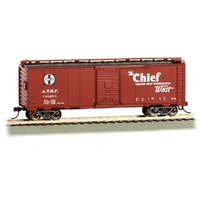 Bachmann HO 40' Santa Fe Map Box Car - Chief #145263 Wagon
