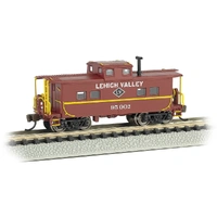 Bachmann N Northeast Steel Caboose - Lehigh Valley #95002 - Tuscan Red Wagon