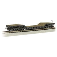 Bachmann HO 52' Centre-Depressed Flat Car - with No Load Wagon