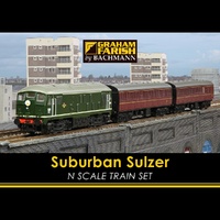 Graham Farish N Suburban Sulzer Train Set