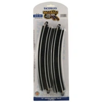 Bachmann HO EZ Track 18 Radius Curve Black Bed BAC-44401