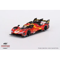 BBR 1/43 Ferrari 499P Team AF Corse 2023 No.50 WEC 1000 Miles of Sebring 3rd Place Diecast Model Car