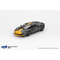 BBR 1/64 Ferrari 296 GTB Assetto Fiorano Grigio Scuro Diecast Model Car