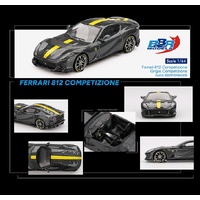 Bburago 1/64 Ferrari 812 Competizione Grigio Competizione Diecast Model Car