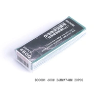 Border Model Die-Cutting Adhesive Sandpaper #600 (20pc)