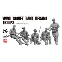 Border Model 1/35 WWII Soviet Tank Desant Troops Plastic Model Kit