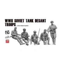Border Model 1/35 WWII Soviet Tank Desant Troops Plastic Model Kit
