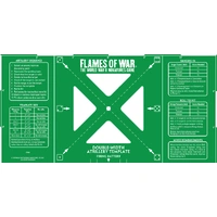 Flames of War: Green Double-width Artillery Template (Imperial)