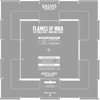 Flames of War: Salvo Template (Etched)