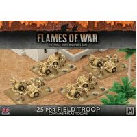 Flames of War: British: 25pdr Field Troop (Plastic)