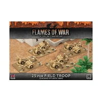 Flames of War: British: 25pdr Field Troop (Plastic)
