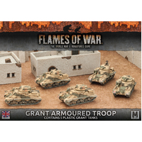 Flames of War Desert Rats Grant Armoured Troop (Plastic, x5)