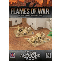 Flames of War: British: 17/25pdr Anti-Tank Troop (Plastic)