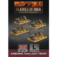 Flames of War: British: Airborne 75mm Light Troop (x4 Plastic)