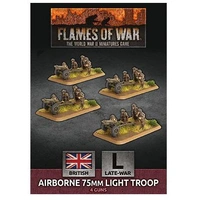 Flames of War: British: Airborne 75mm Light Troop (x4 Plastic)