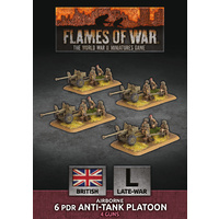 Flames of War: British: Airborne 6 pdr Anti-Tank Platoon (x4 Plastic)