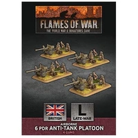 Flames of War: British: Airborne 6 pdr Anti-Tank Platoon (x4 Plastic)