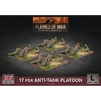 Flames of War: British: 17 pdr Anti-Tank Platoon (x4 Plastic)