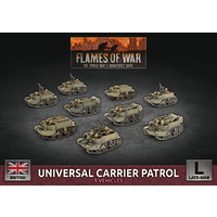Flames of War: British: Universal Carrier Patrol (x9 Plastic)