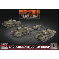 Flames of War: British: Churchill Armoured Squadron (x3 Plastic)